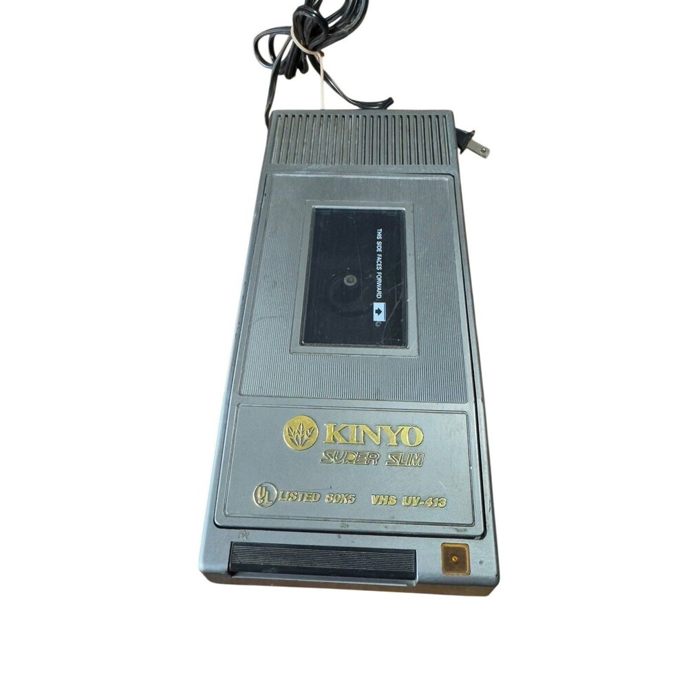 Kinyo UV-413 Super Slim VHS Video Tape Cassette Rewinder No Auto Eject